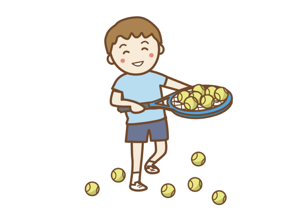 球拾い